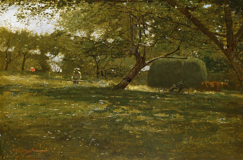 温斯洛·荷马（Winslow Homer）–收获场景油画