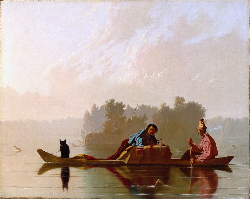 乔治·卡勒布·宾厄姆（George Caleb Bingham）–密苏里州皮草贸易商油画