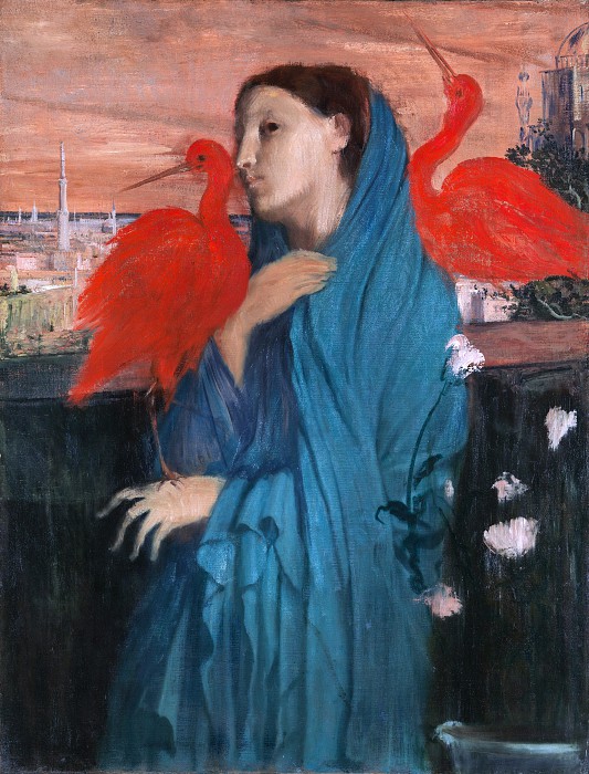 埃德加·德加(Edgar Degas)–宜必思年轻女子油画