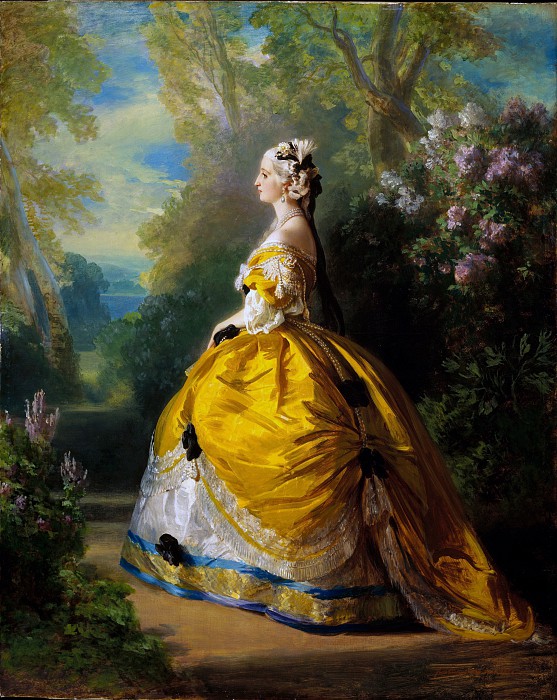 弗朗兹·萨维尔·温特豪德（Franz Xaver Winterhalter）–欧仁妮皇后油画