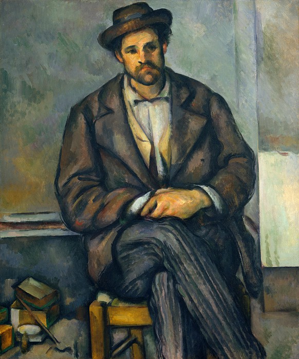 保罗·塞尚（Paul Cézanne）-农民 油画高清下载