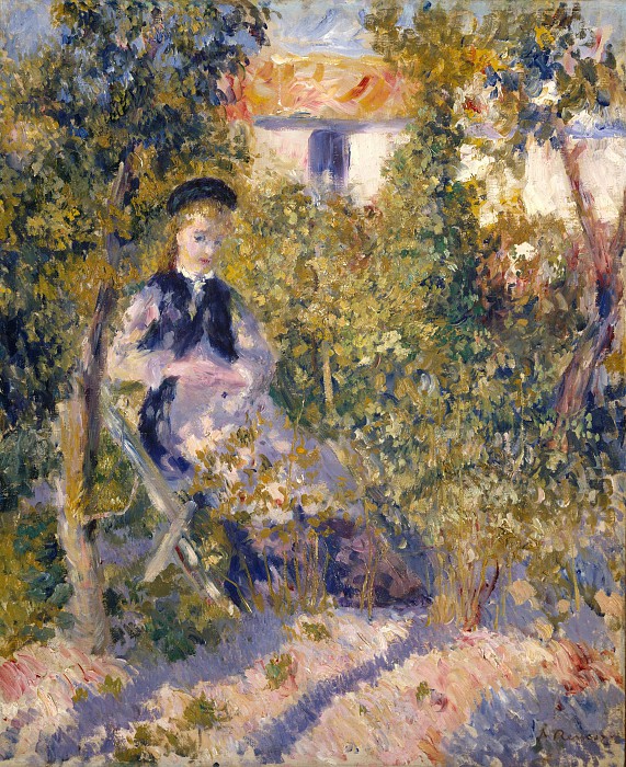 皮埃尔·奥古斯特·雷诺阿（Auguste Renoir）–花园里的妮妮油画
