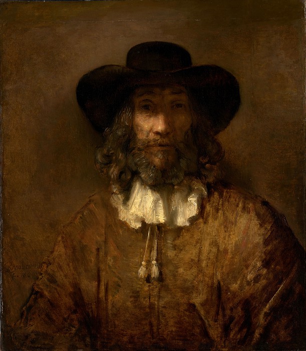 伦勃朗（Rembrandt）–留胡子的人油画作品下载