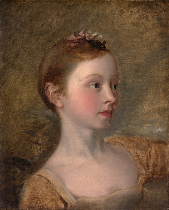 托马斯·盖恩斯伯勒（Thomas Gainsborough）–画家的女儿玛丽油画作品