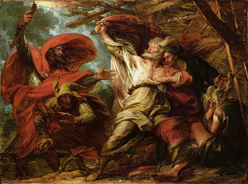 本杰明·韦斯特 （ Benjamin West）–李尔王油画