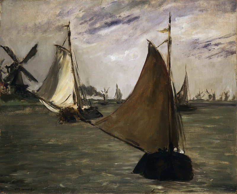 爱德华·马奈（édouard Manet）-1872年在荷兰海军陆战队油画