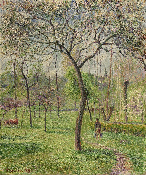 卡米尔·毕沙罗（Camille Pissarro）–景观（果园）油画