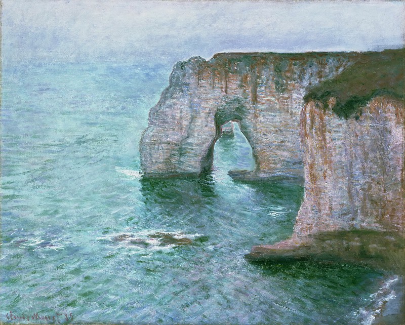 克洛德·莫奈（Claude Monet）–曼内·波特，埃特尔塔高清油画