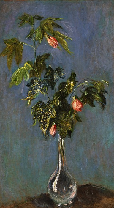 克洛德·莫奈（Claude Monet）–花瓶中的花朵油画