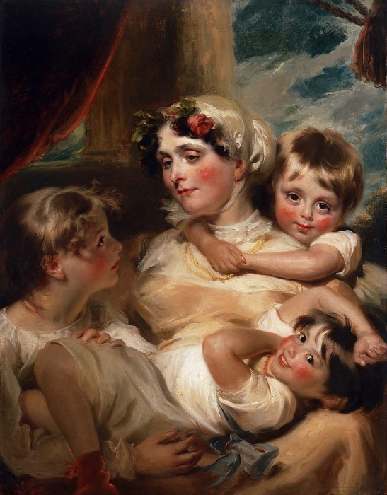 乔治·亨利·哈洛（George Henry Harlow）–母亲和孩子的画像油画