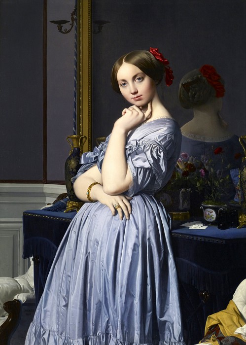 让·奥古斯特·多米尼克·安格尔（Jean Auguste Dominique Ingres） –伯爵夫人油画
