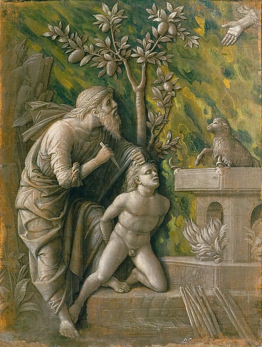 安德里亚·曼特尼亚（ Andrea Mantegna）–牺牲以撒油画