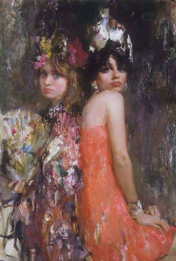 最有天赋的俄罗斯画家尼古拉·布洛欣，女性人物油画作品欣赏