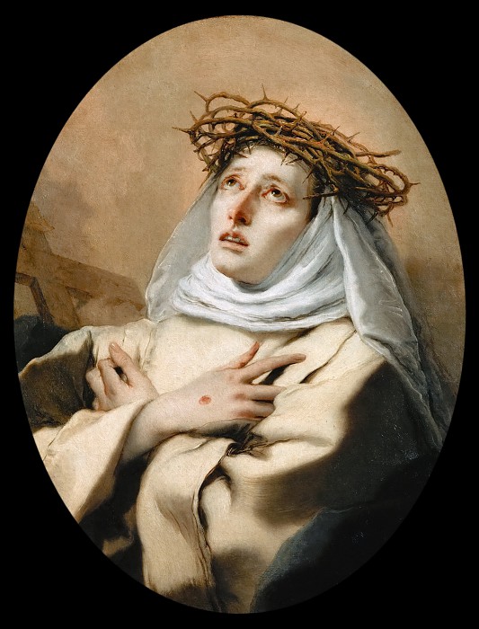 乔瓦尼·巴蒂斯塔·提埃波罗–锡耶纳圣凯瑟琳油画