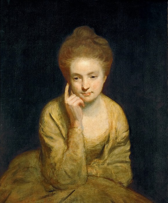 约书亚·雷诺兹（Joshua Reynolds，1723-1792年）–一位年轻女士的画像油画