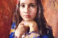 俄罗斯画家尼古拉·布洛欣女性人物油画作品欣赏