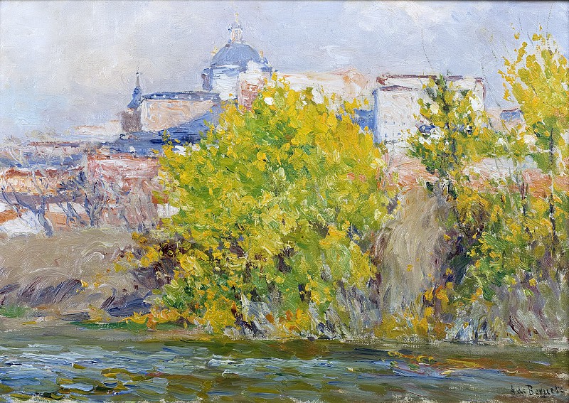 奥雷利亚诺·德·贝洛特·y·莫雷（Aureliano de Beruete y Moret）–曼萨纳雷斯Orillas油画