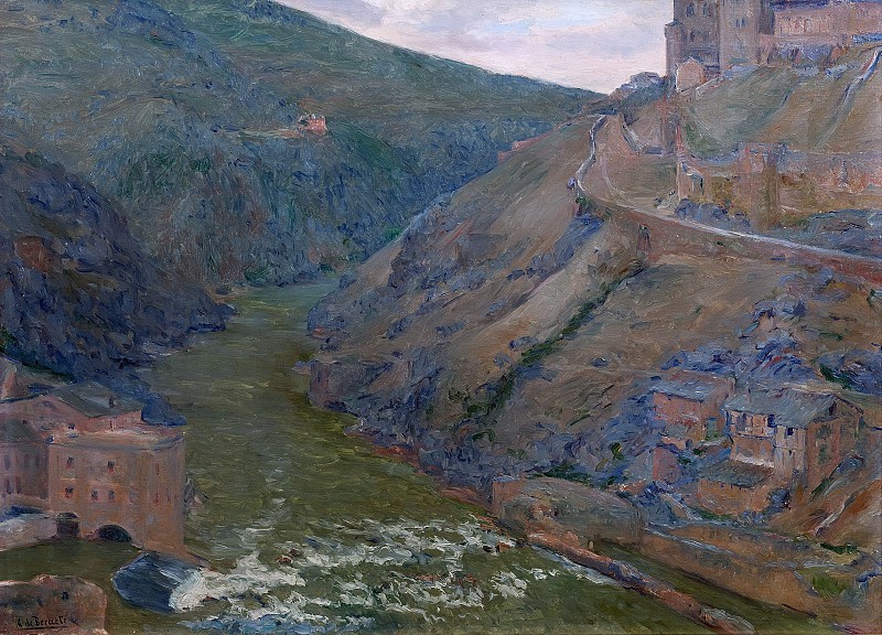 奥雷利亚诺·德·贝洛特·y·莫雷（Aureliano de Beruete y Moret）-塔霍，托莱多油画