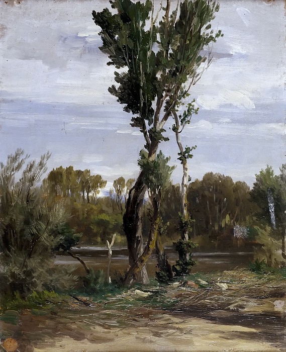卡洛斯·德·海斯（Haes, Carlos de）-坎普之家湖油画