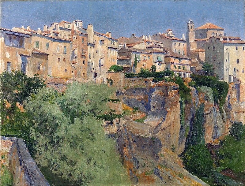 奥雷利亚诺·德·贝雷特·y·莫雷（Aureliano de Beruete y Moret）–昆卡景色油画