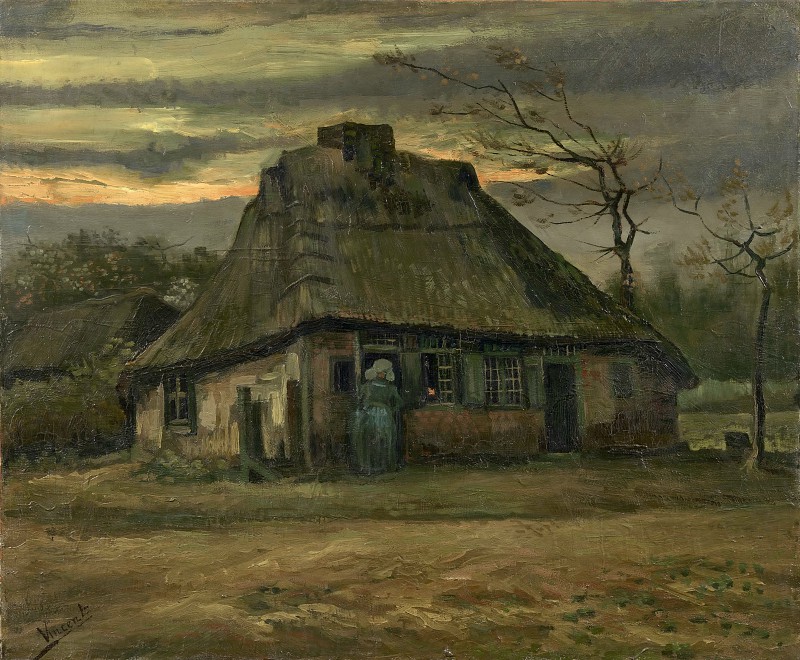 文森特·梵高（Vincent van Gogh） –小屋油画