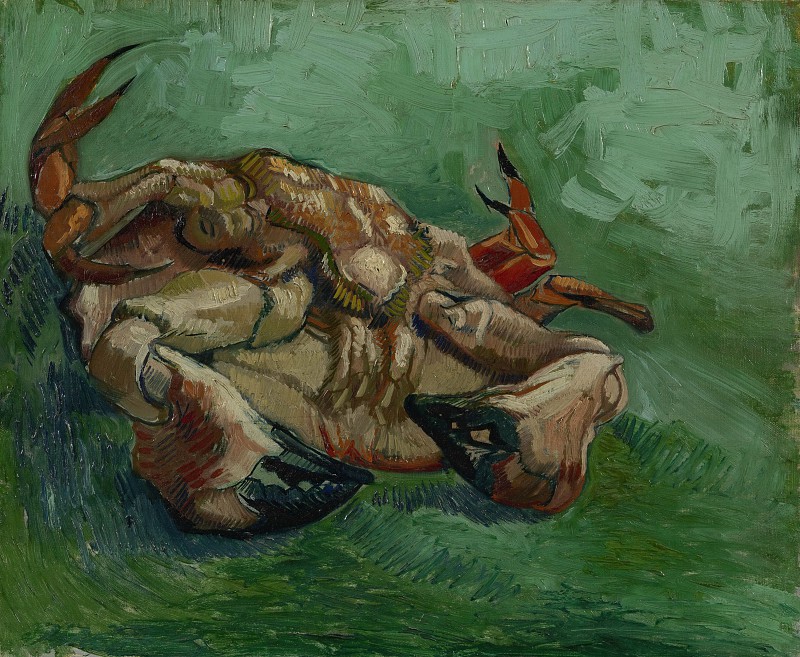文森特·梵高(Vincent van Gogh) –背上的螃蟹油画 Crab on Its Back
