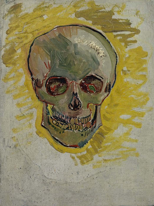 文森特·梵高（Vincent van Gogh）–头骨油画