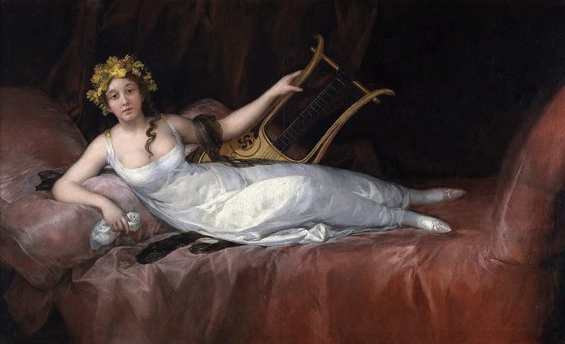 弗朗西斯科·德·戈雅（Francisco de Goya y Lucientes）–圣克鲁斯侯爵夫人油画