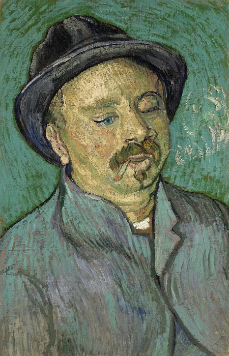 文森特·梵高（Vincent van Gogh） –1888年，独眼人肖像油画