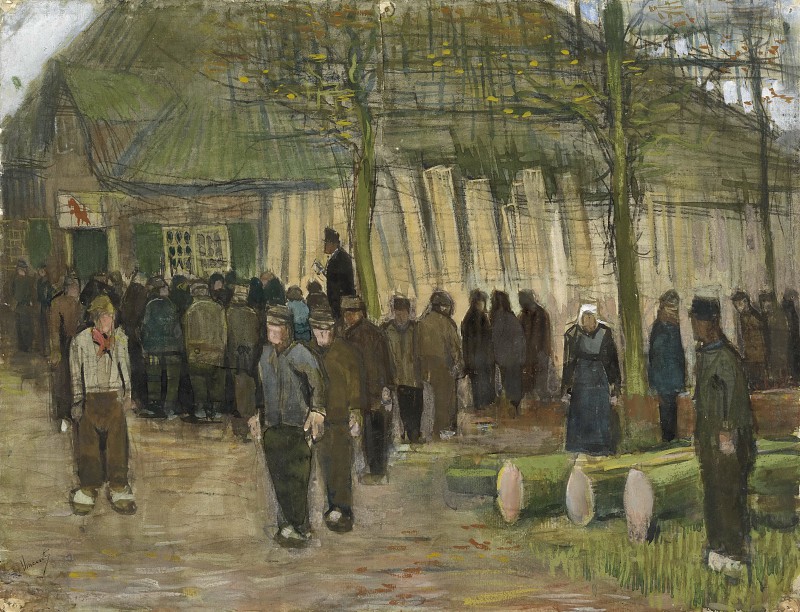 文森特·梵高（Vincent van Gogh）–木材出售油画，1884年