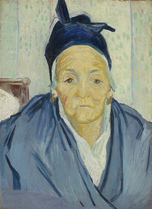 文森特·梵高（Vincent van Gogh） –1888年，阿尔勒老妇油画