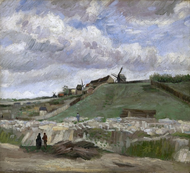 文森特·梵高（Vincent van Gogh） –蒙马特丘陵，采石场油画