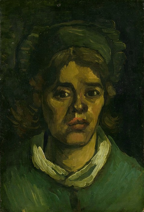 文森特·梵高（Vincent van Gogh） –女人的头像，1885年油画
