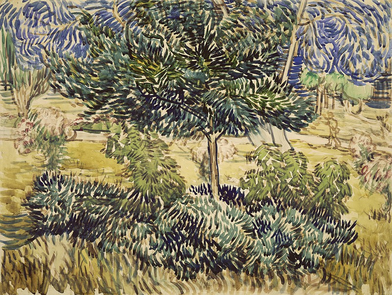 文森特·梵高（Vincent van Gogh） –树木和灌木丛油画