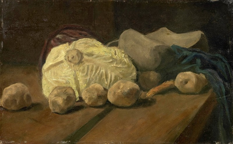 文森特·梵高（Vincent van Gogh） –白菜和土豆静物油画