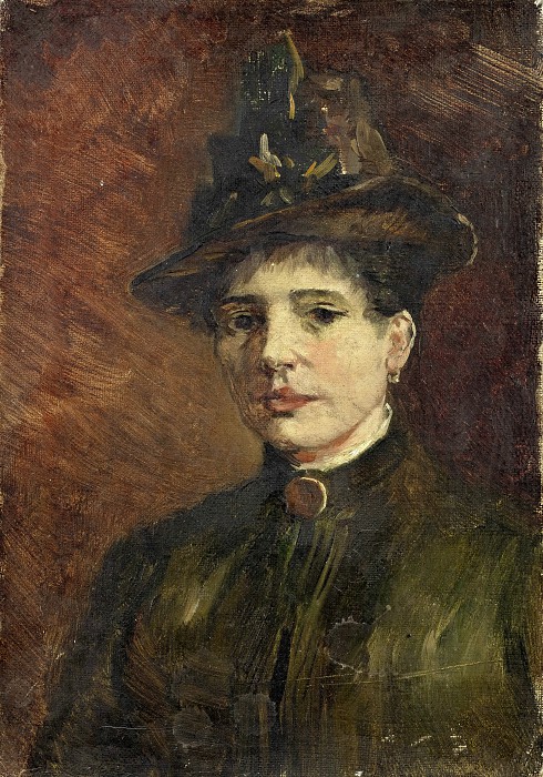 文森特·梵高（Vincent van Gogh） –女人的肖像，1886年油画