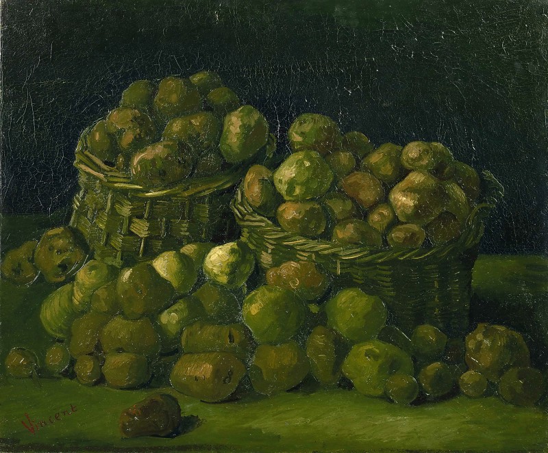 文森特·梵高（Vincent van Gogh） –土豆篮子油画