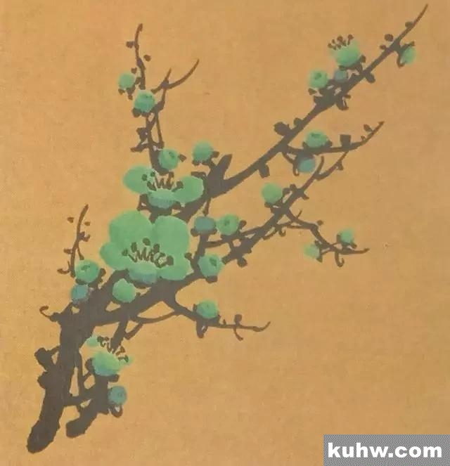 中国画教程，写意梅花技法