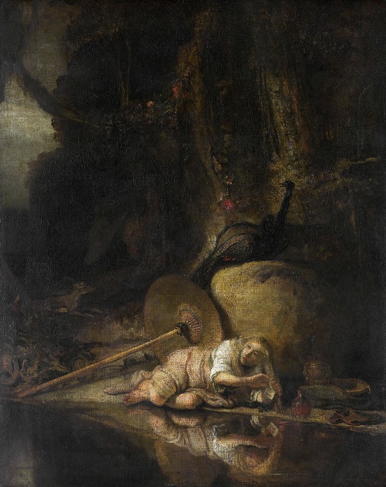 卡雷尔·法布里修斯（Carel Fabritius）–遇见了巨人，1643年油画
