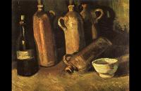 文森特·梵高作品–《静物与四个石瓶》油画