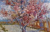 文森特·梵高 –盛开的桃树油画作品