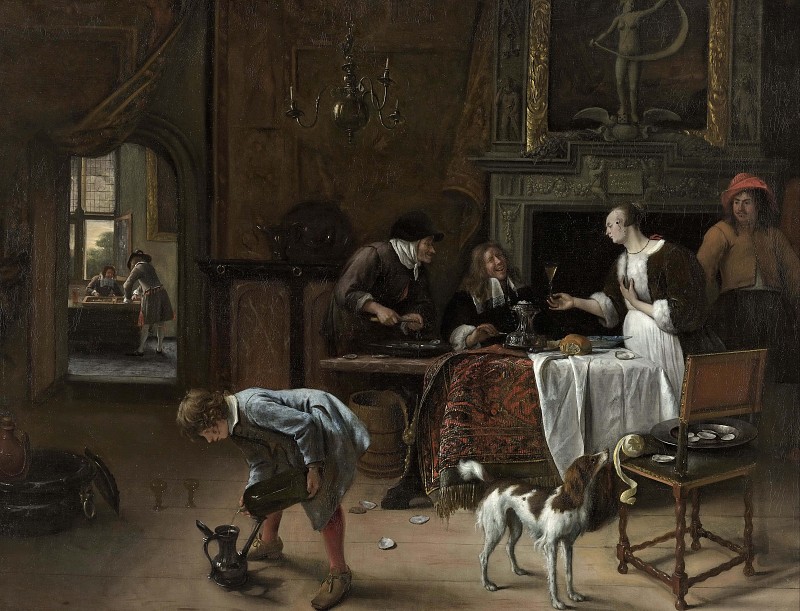 扬·斯汀（Jan Steen） –轻松来，轻松去油画