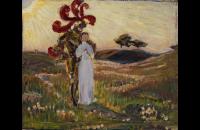 斯文·理查德·伯格（Sven Richard Bergh）–《骑士与女仆》油画