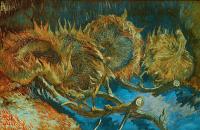 文森特·梵高 –静物与四个向日葵油画