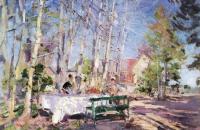 康斯坦丁·阿列克谢维奇（1861-1939）–春天油画