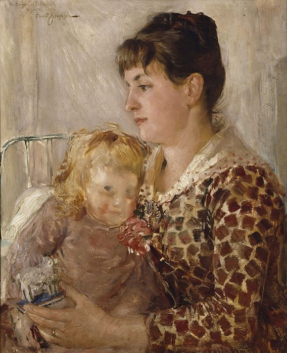 恩斯特·约瑟夫森（ Ernst Josephson） –母亲和儿童油画