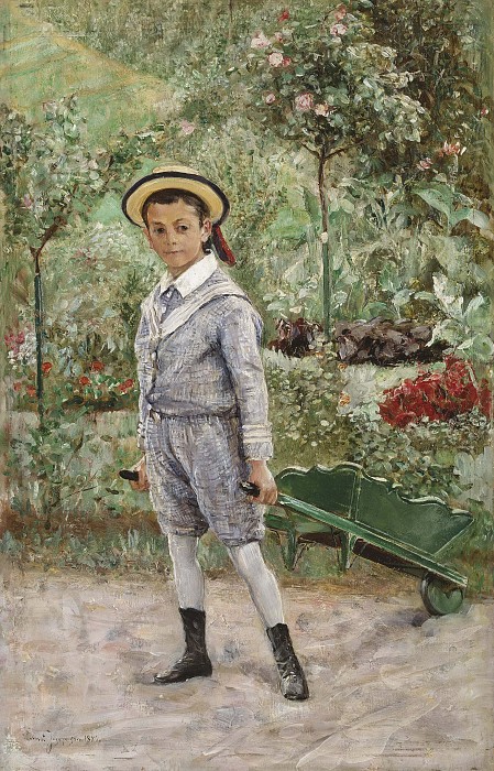 恩斯特·约瑟夫森（ Ernst Josephson） –独轮车男孩，1880年油画