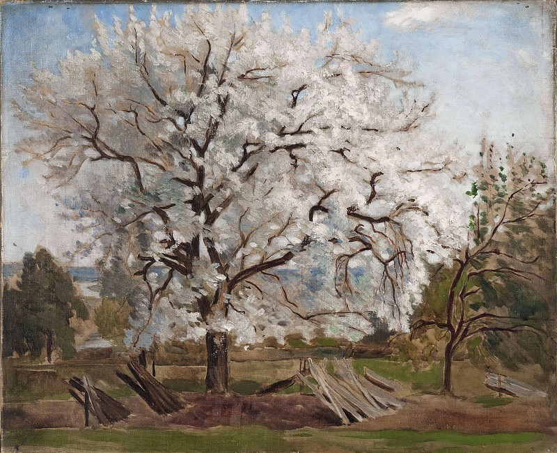卡尔·弗雷德里克·希尔（ Carl Fredrik Hill） –苹果树开花油画