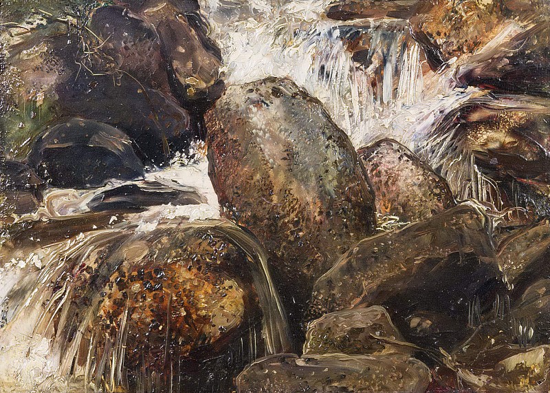 恩斯特·约瑟夫森（ Ernst Josephson） –瀑布研究油画