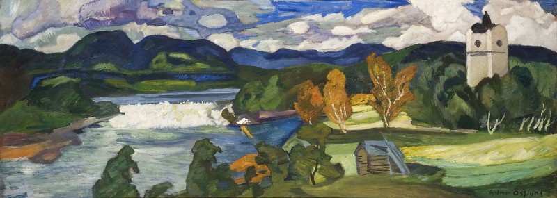 埃尔默·奥斯伦德 （Helmer Osslund）- Ragunda，耶姆特兰观油画